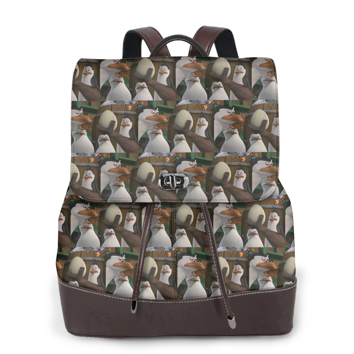 Women Fashion Pose - กระเป๋าหนังสือ Pose Penguins Of Madagascar กระเป๋านักเรียน