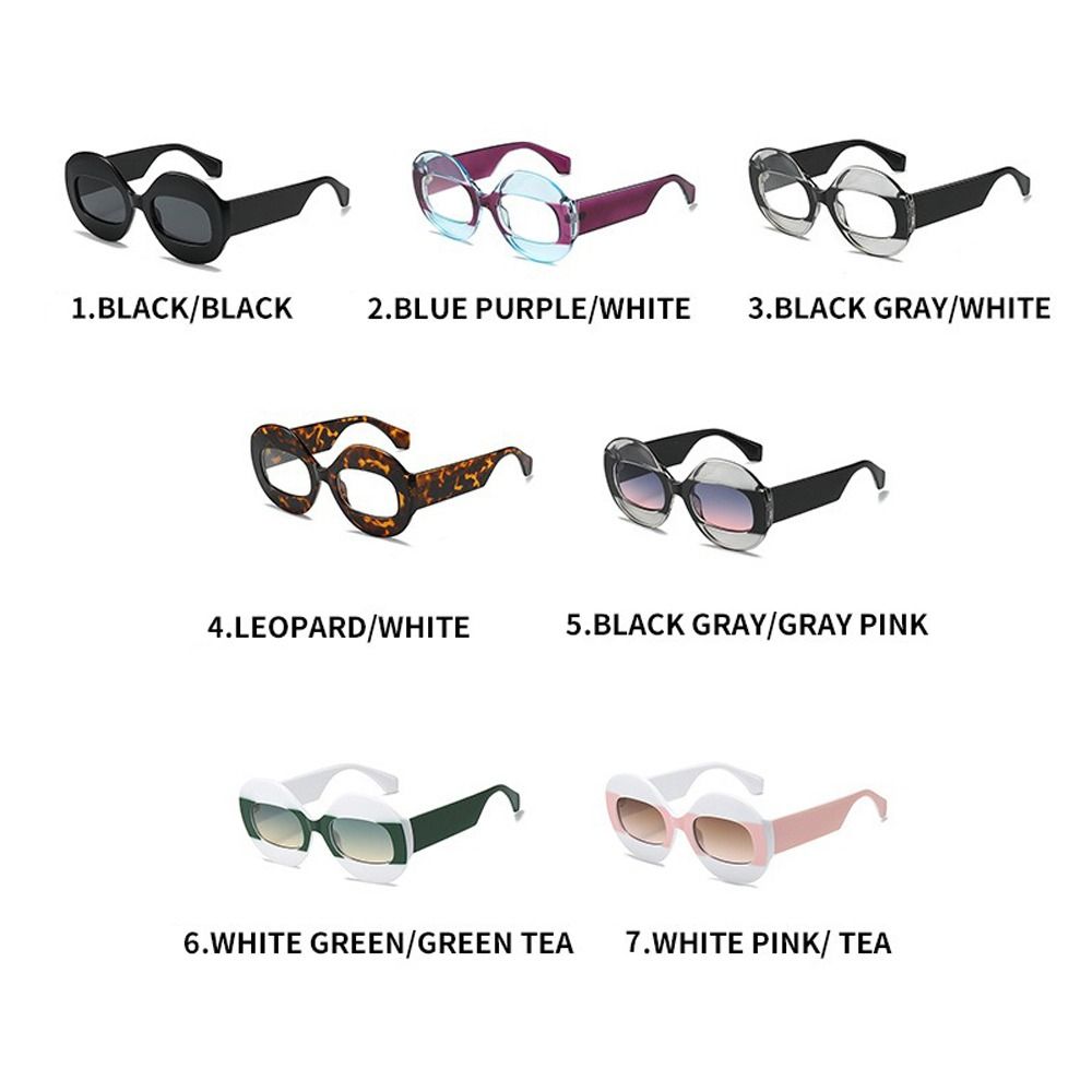 Women'S Fashion Glasses With Clear Lenses - แฟชั่นแว่นตากันแดดพีซีเลนส์ไล่ระดับสี UV400 กรอบใหญ่เฉดสีบล็อคแสงสะท้อนมุมมองที่ชัดเจนป้องกันรังสียูวีแว่นตากันแดดสำหรับทุกเพศ