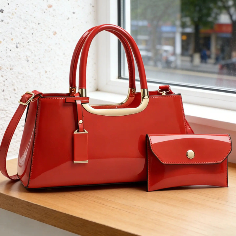 Crossbody Bag Women - ชุดกระเป๋าถือสตรี วัสดุ PU หรูหรา น้ำหนักเบา กระเป๋าสะพายข้าง