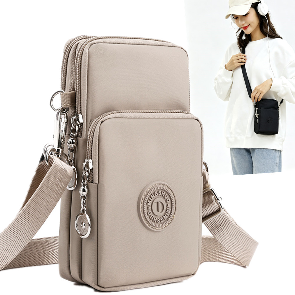 Crossbody Bag Women - กระเป๋าโทรศัพท์มือถือ กระเป๋าสะพายข้างผู้หญิง ผ้าอ็อกซ์ฟอร์ด กระเป๋าใบเล็ก แนวตั้ง กระเป๋าสตางค์ขนาดเล็ก