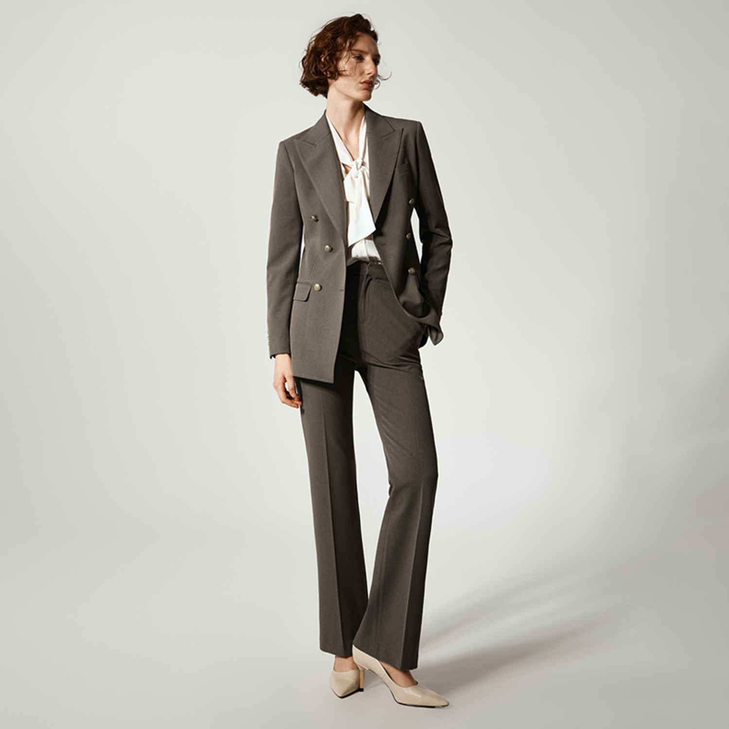 Women'S Fashion Blazer - ชุดสูทผู้หญิง Allingentle แบบ 2 ชิ้น ชุดสูทลำลองแบบคลาสสิก