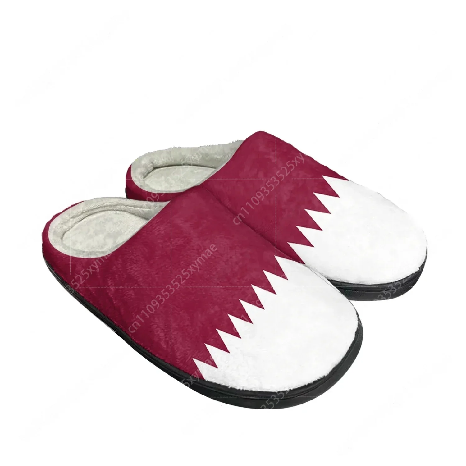 Women Fashion Qatar - รองเท้าแตะผ้าฝ้ายลายธงชาติกาตาร์ แบบกำหนดเองได้ สำหรับผู้ชายและผู้หญิง รองเท้าแตะนุ่มใส่ในบ้าน รองเท้าลำลอง รองเท้าใส่ในห้องนอน