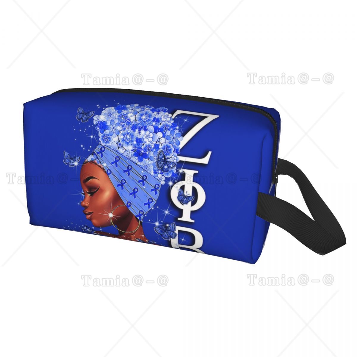 Women'S Fashion In 1920 - กระเป๋าเครื่องสำอางผู้หญิงแบบกำหนดเอง Zeta Phi Beta น่ารัก ความจุขนาดใหญ่