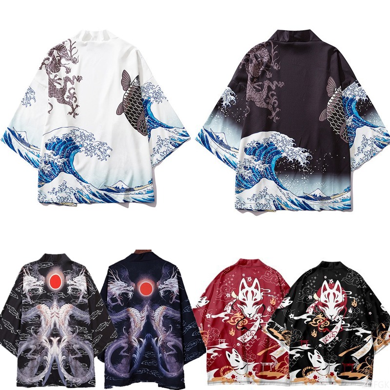 สไตล์จีนฮาราจูกุ ฮาโอริพิมพ์เค - Women'S Fashion Kimono บทวิจารณ์และราคา