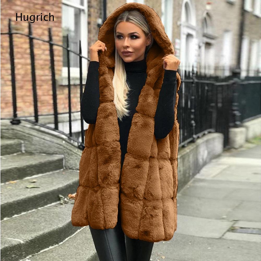 เสื้อกั๊กผู้หญิงสีน้ำตาลขนเฟอร - Women'S Fashion Gilet บทวิจารณ์และราคา
