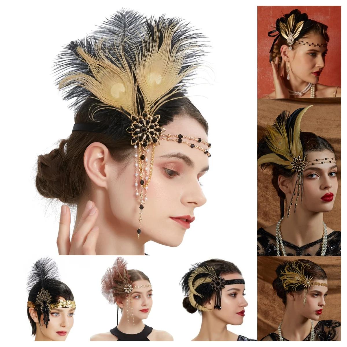 Rhinestone HairBand 1920s Vint - Women'S Fashion Of The 1920S บทวิจารณ์และราคา