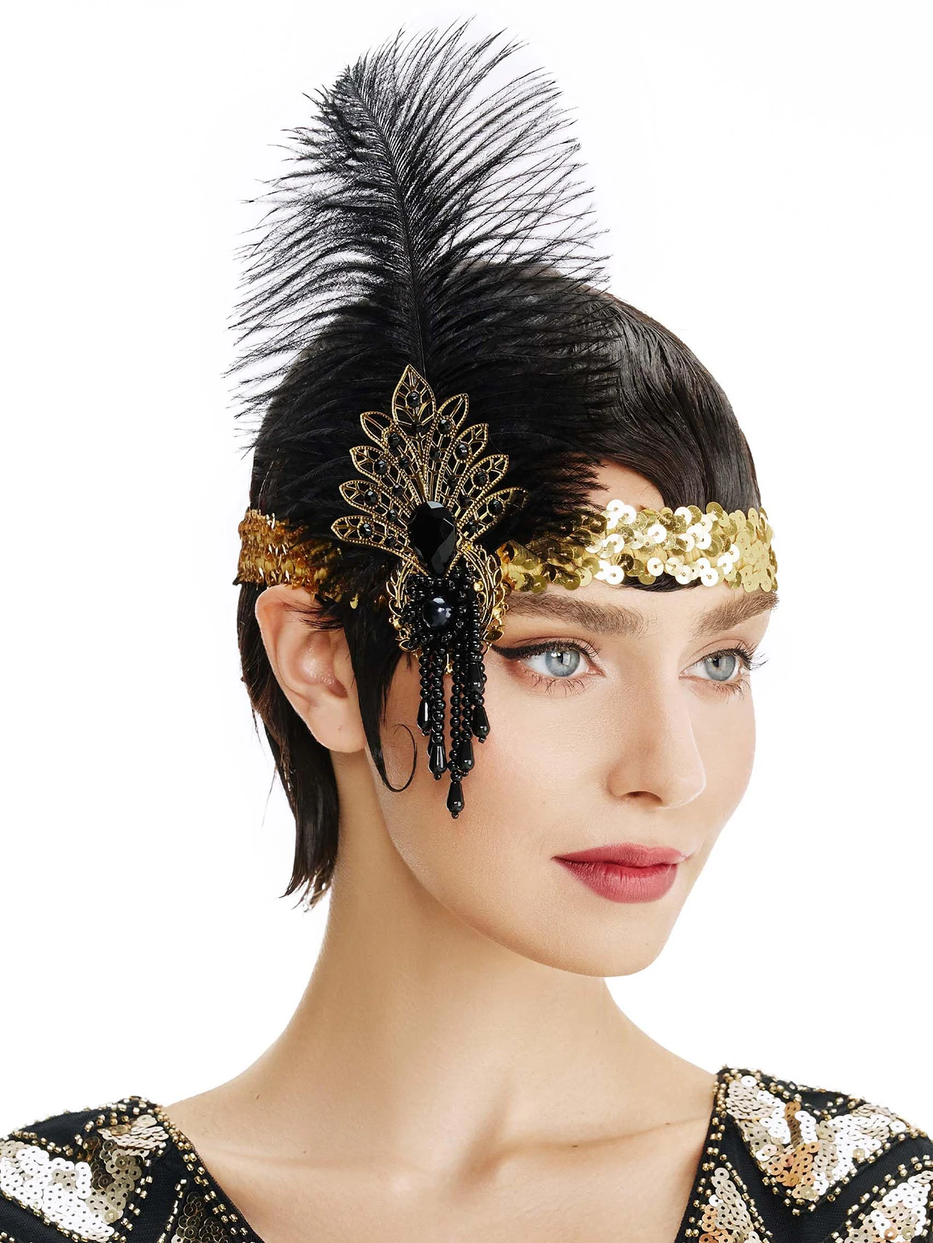 Rhinestone HairBand 1920s Vint - Women'S Fashion Of The 1920S บทวิจารณ์และราคา
