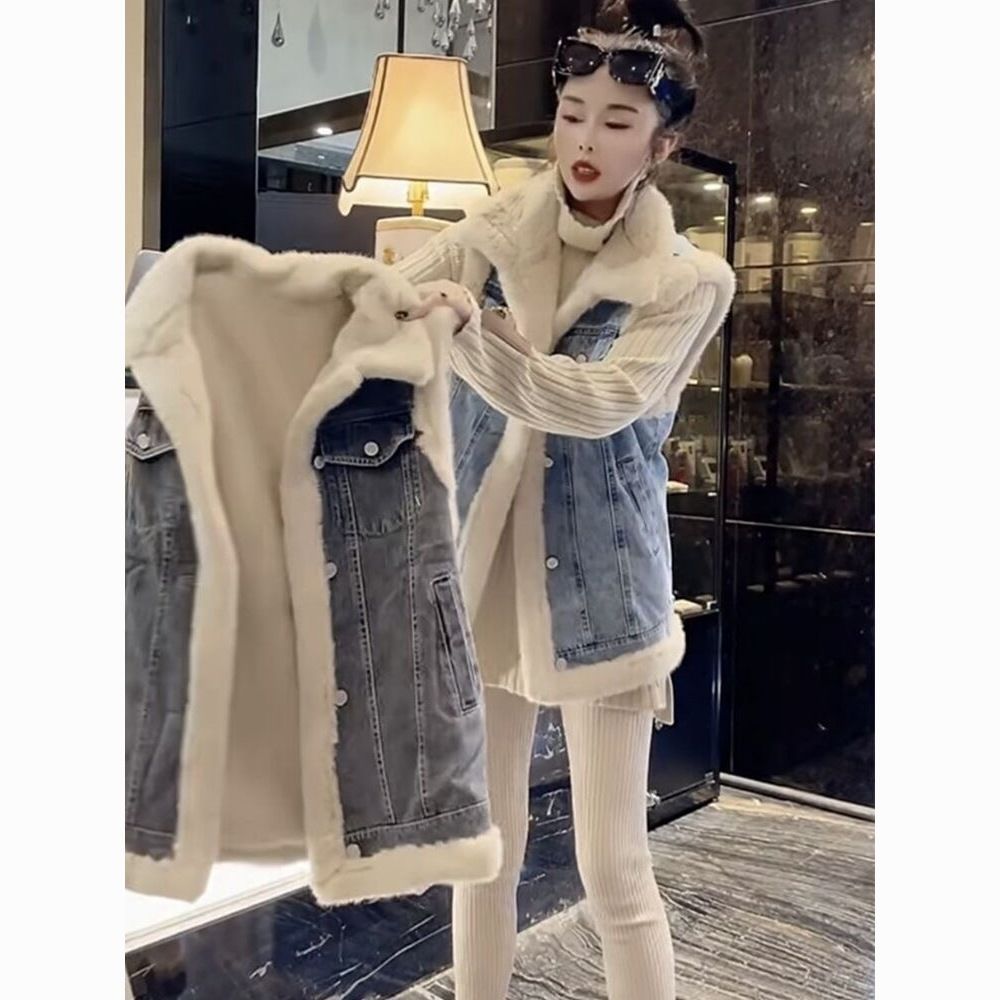 เสื้อกั๊กขนแกะสำหรับผู้หญิง เส - Women'S Fashion Gilet บทวิจารณ์และราคา