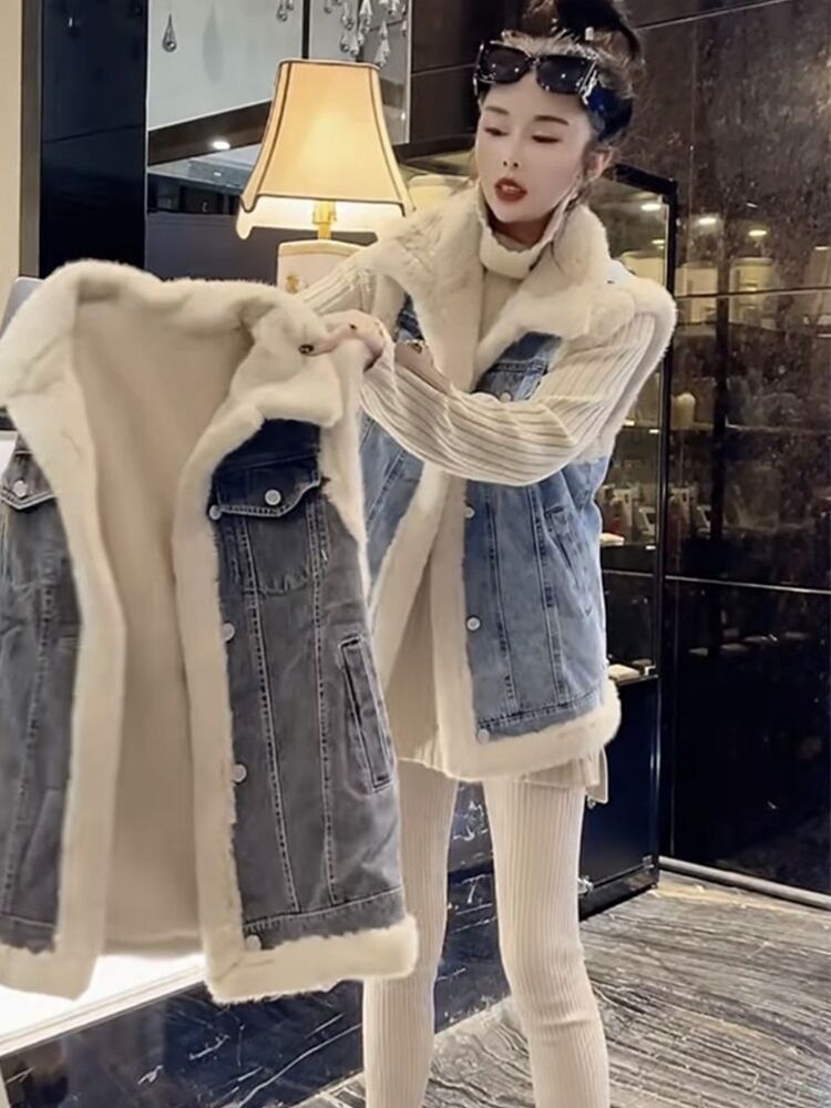 เสื้อกั๊กขนแกะสำหรับผู้หญิง เส - Women'S Fashion Gilet บทวิจารณ์และราคา