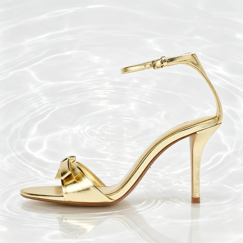 Elegant Golden Bow รองเท้าส้นส - Women Fashion Brand บทวิจารณ์และราคา