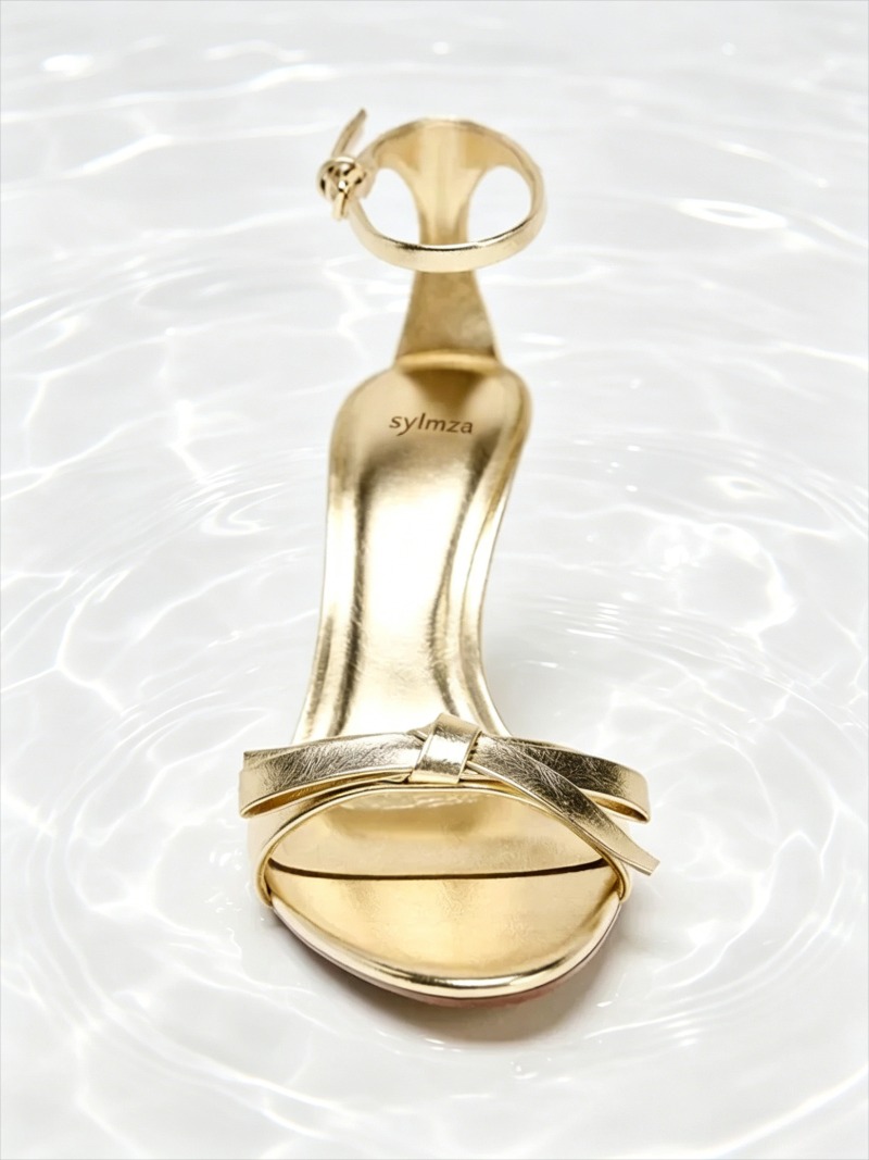 Elegant Golden Bow รองเท้าส้นส - Women Fashion Brand บทวิจารณ์และราคา