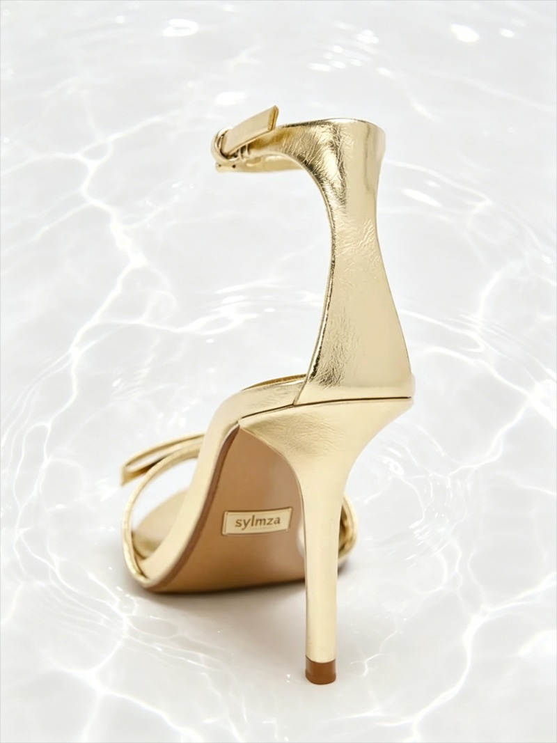 Elegant Golden Bow รองเท้าส้นส - Women Fashion Brand บทวิจารณ์และราคา