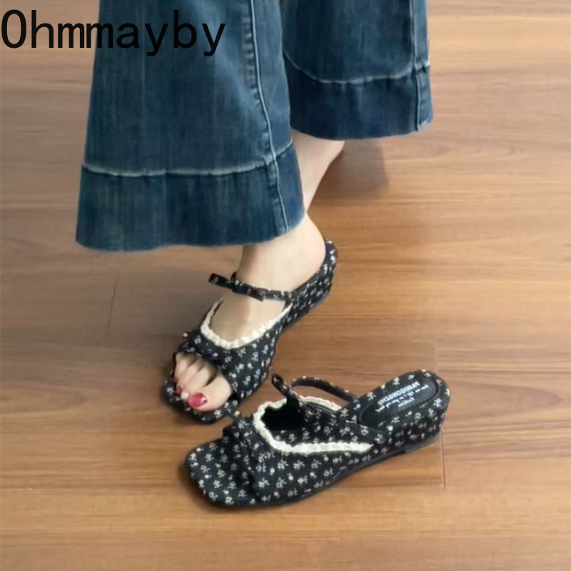 รองเท้าส้นเตารีดลายดอกไม้สำหรั - Floral Summer Dress บทวิจารณ์และราคา