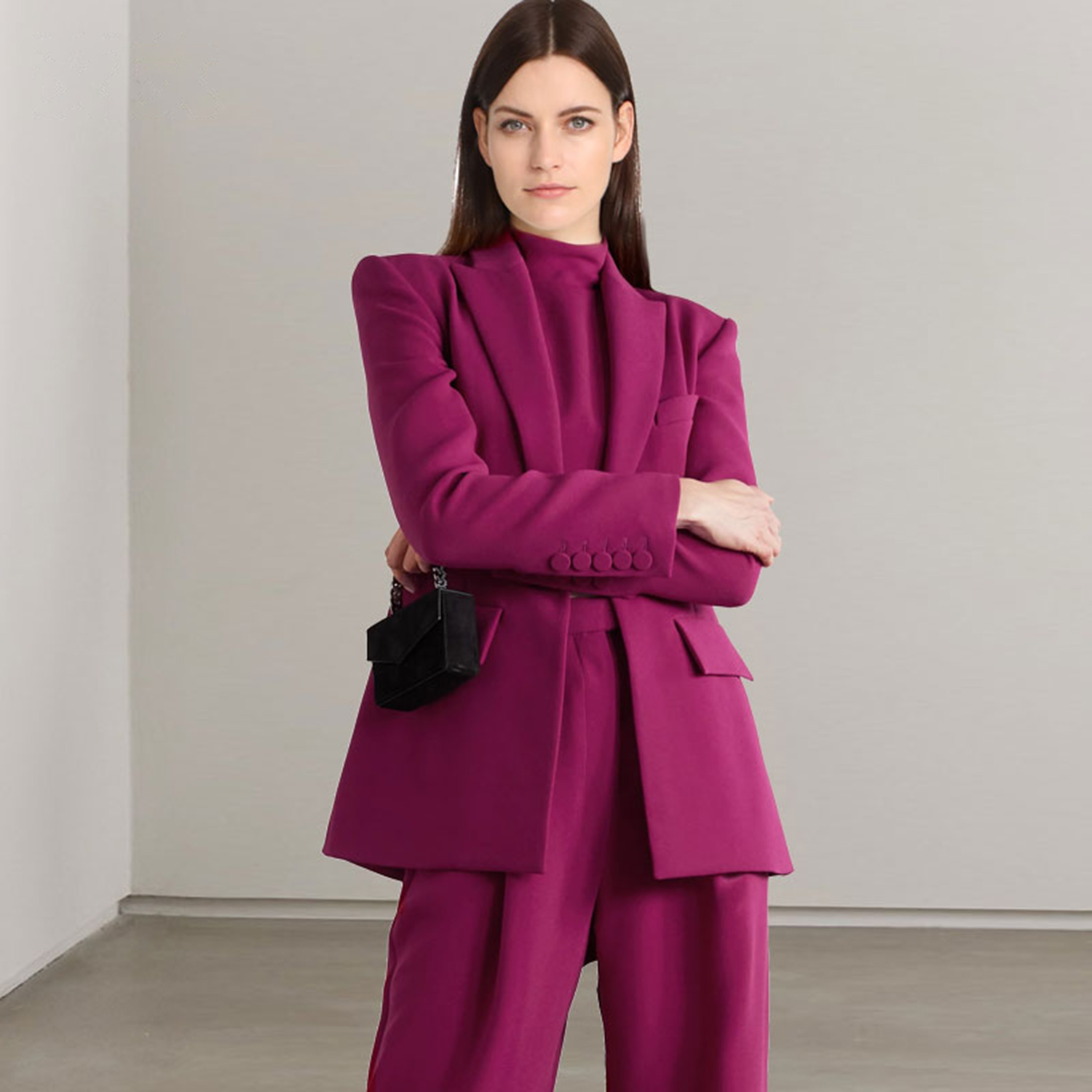 ชุดสูทผู้หญิงแบบ 2 ชิ้น สีแดง  - Women'S Fashion Blazer บทวิจารณ์และราคา