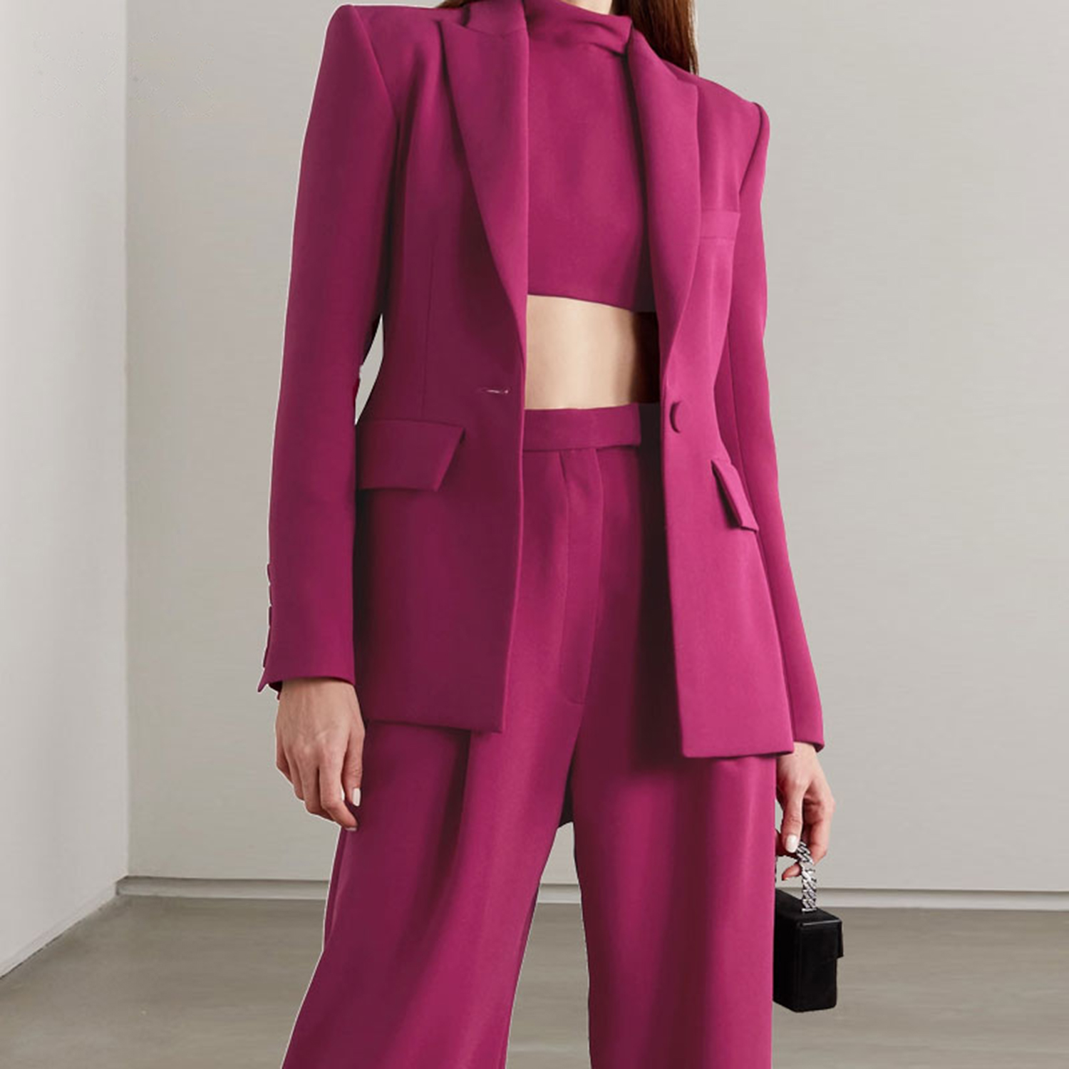 ชุดสูทผู้หญิงแบบ 2 ชิ้น สีแดง  - Women'S Fashion Blazer บทวิจารณ์และราคา