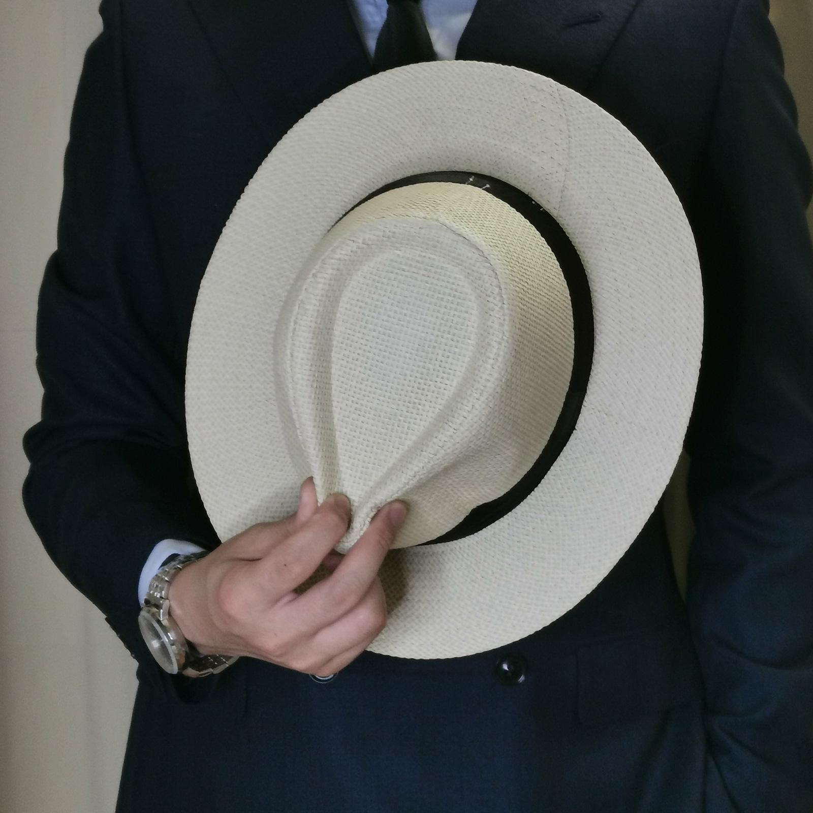 หมวกปานามาฟางสำหรับผู้ชาย แฟชั - Straw Hat Summer บทวิจารณ์และราคา