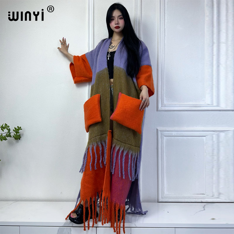 Winyi เสื้อโค้ทดีไซน์มีกระเป๋า - Women'S Fashion Kimono บทวิจารณ์และราคา