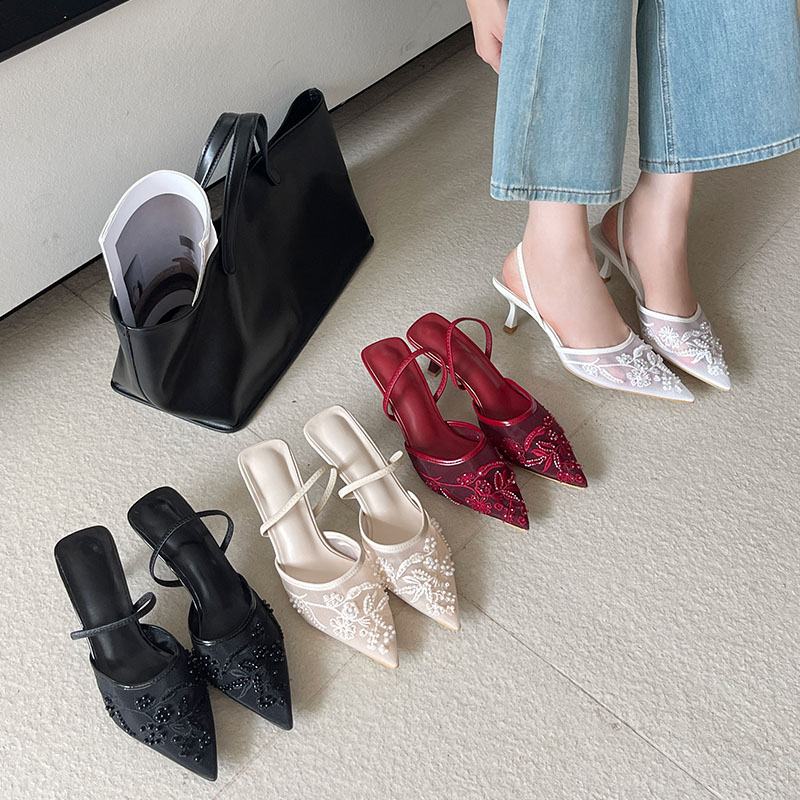 รองเท้าส้นสูงแบบสลิงแบ็ค ดีไซน - Women Fashion Brand บทวิจารณ์และราคา