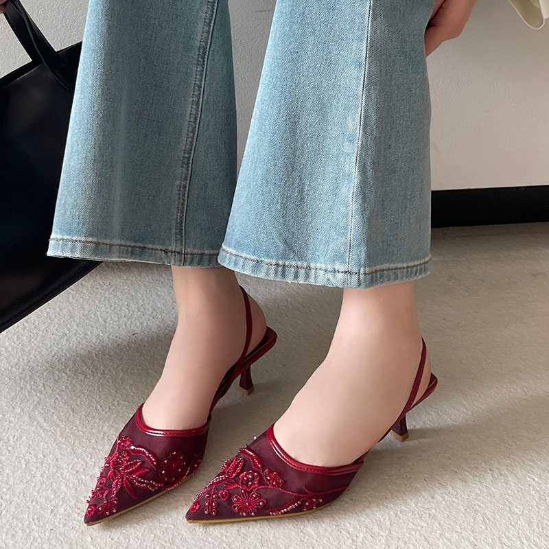 รองเท้าส้นสูงแบบสลิงแบ็ค ดีไซน - Women Fashion Brand บทวิจารณ์และราคา