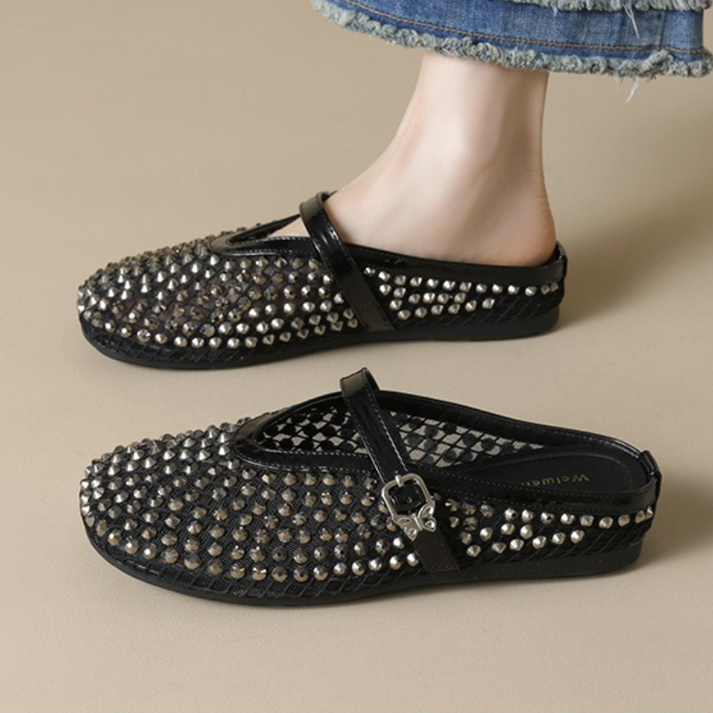 รองเท้าแตะรัดส้นประดับเพชร แบร - Women Fashion Brand บทวิจารณ์และราคา
