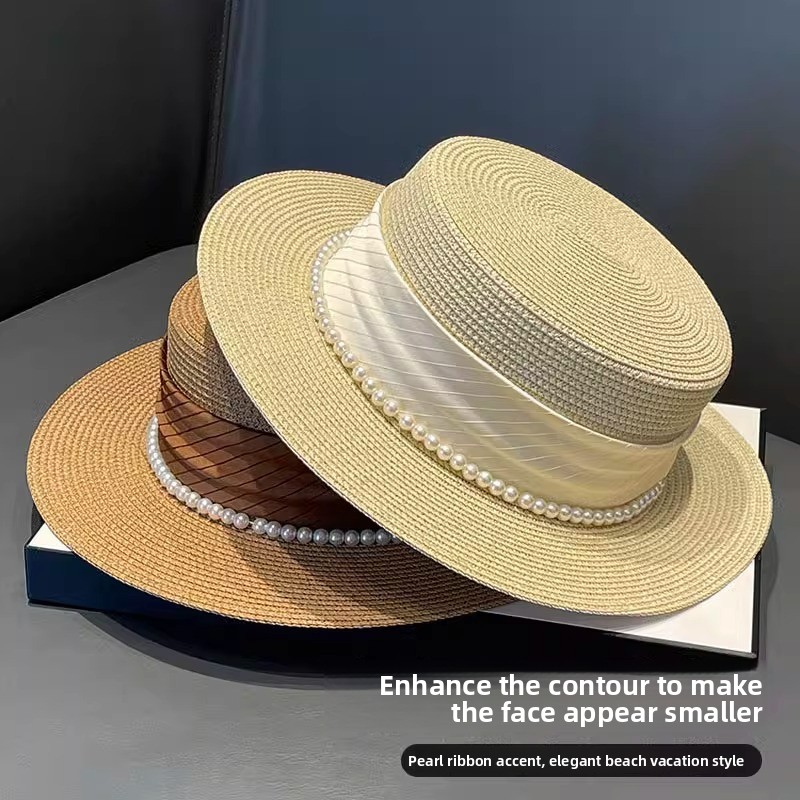 หมวกสไตล์ใหม่ปี 2025 ทรงเรโทร  - Straw Hat Summer บทวิจารณ์และราคา