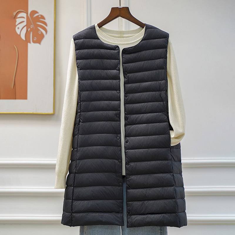เสื้อกั๊กขนเป็ดสีขาวสำหรับผู้ห - Women'S Fashion Gilet บทวิจารณ์และราคา