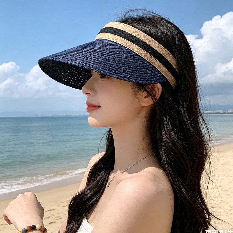 หมวกสานปีกกว้างปักโลโก้ตามสั่ง - Straw Hat Summer บทวิจารณ์และราคา