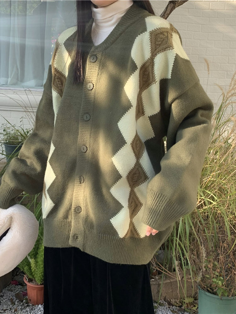 เสื้อคลุมคาร์ดิแกนถักลายตารางเ - Women'S Fashion Gilet บทวิจารณ์และราคา