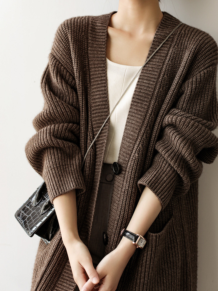 เสื้อคลุมคาร์ดิแกนถักทรงหลวม แ - Women'S Fashion Gilet บทวิจารณ์และราคา