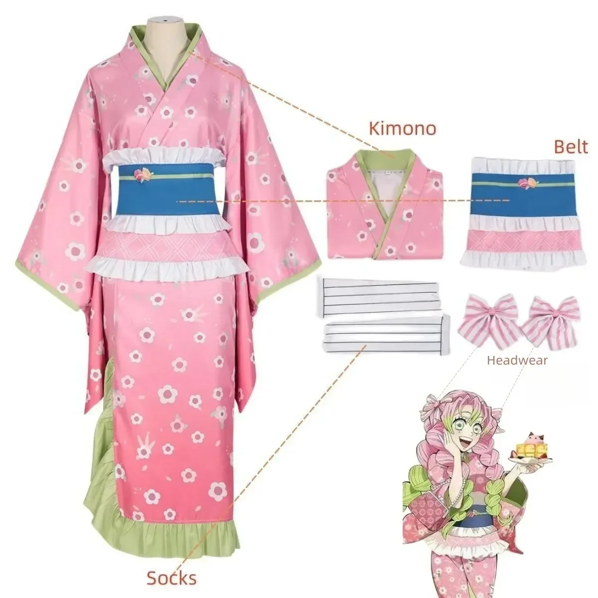 ชุดคอสเพลย์แฟชั่นใหม่ คันโรจิ  - Women'S Fashion Kimono บทวิจารณ์และราคา