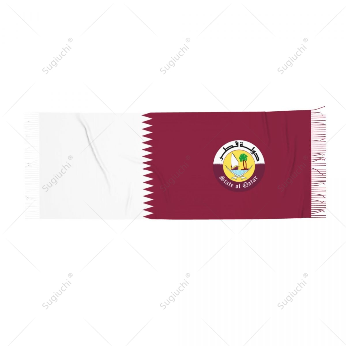 กาตาร์สัญลักษณ์ธงผ้าพันคอ Pash - Women Fashion Qatar บทวิจารณ์และราคา