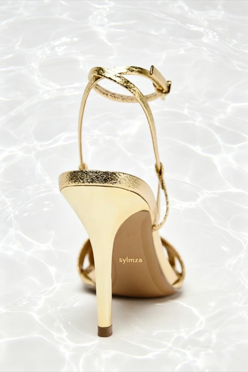 แฟชั่นทองบางรองเท้าส้นสูงรองเท - Women Fashion Brand บทวิจารณ์และราคา