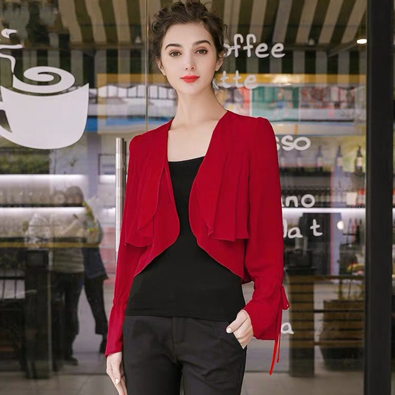 เสื้อคลุมชีฟองแขนระบายสำหรับผู - Women'S Fashion Kimono บทวิจารณ์และราคา