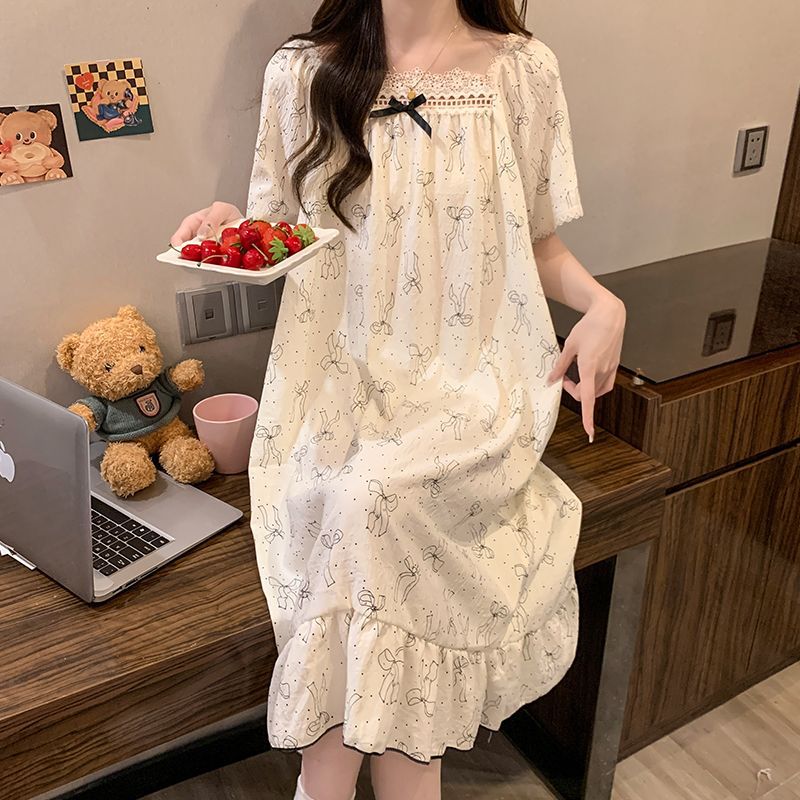 ชุดนอนสไตล์เจ้าหญิงไซส์ใหญ่ ชุ - Floral Summer Dress บทวิจารณ์และราคา