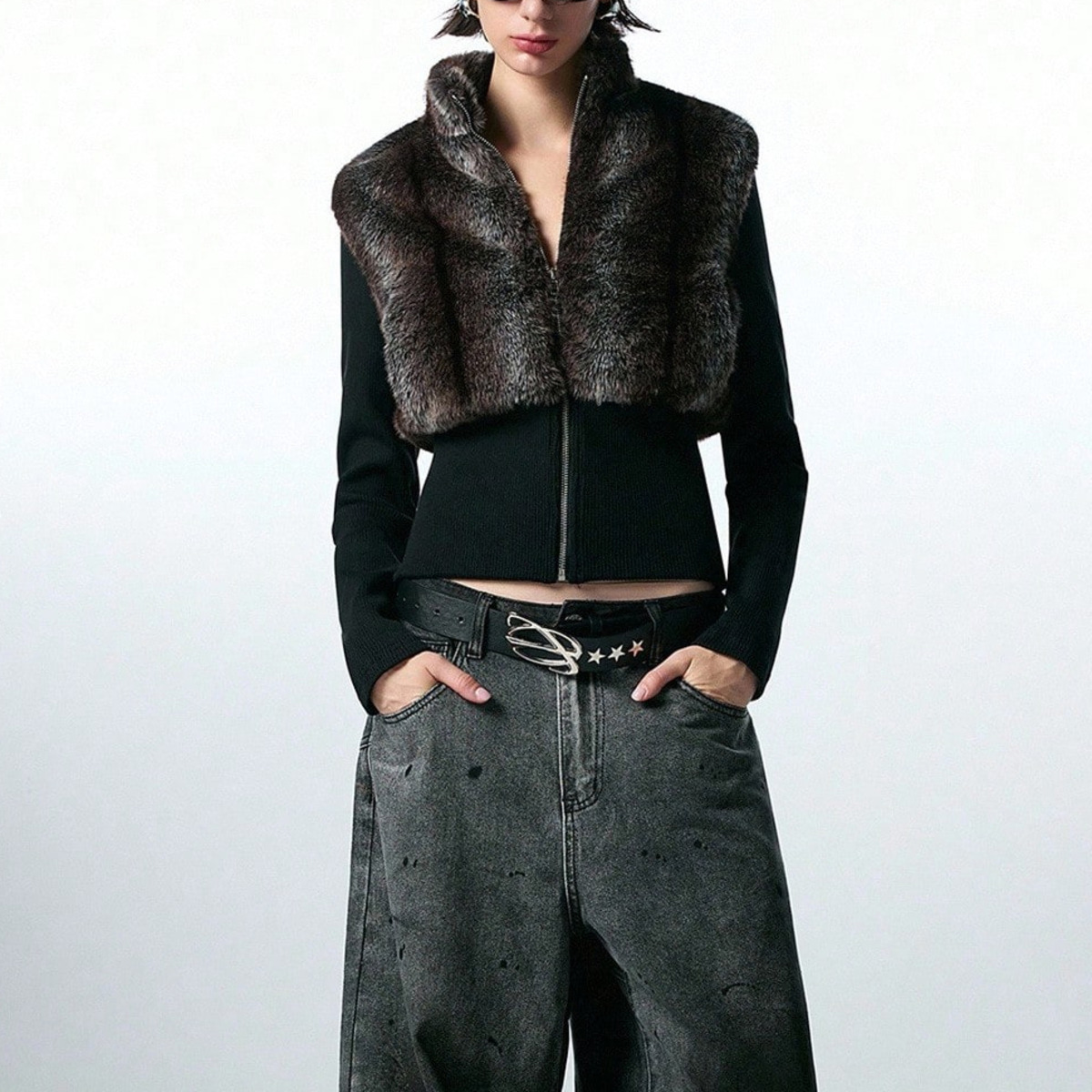 เสื้อกั๊กครอปแขนกุดสำหรับผู้หญ - Women'S Fashion Gilet บทวิจารณ์และราคา