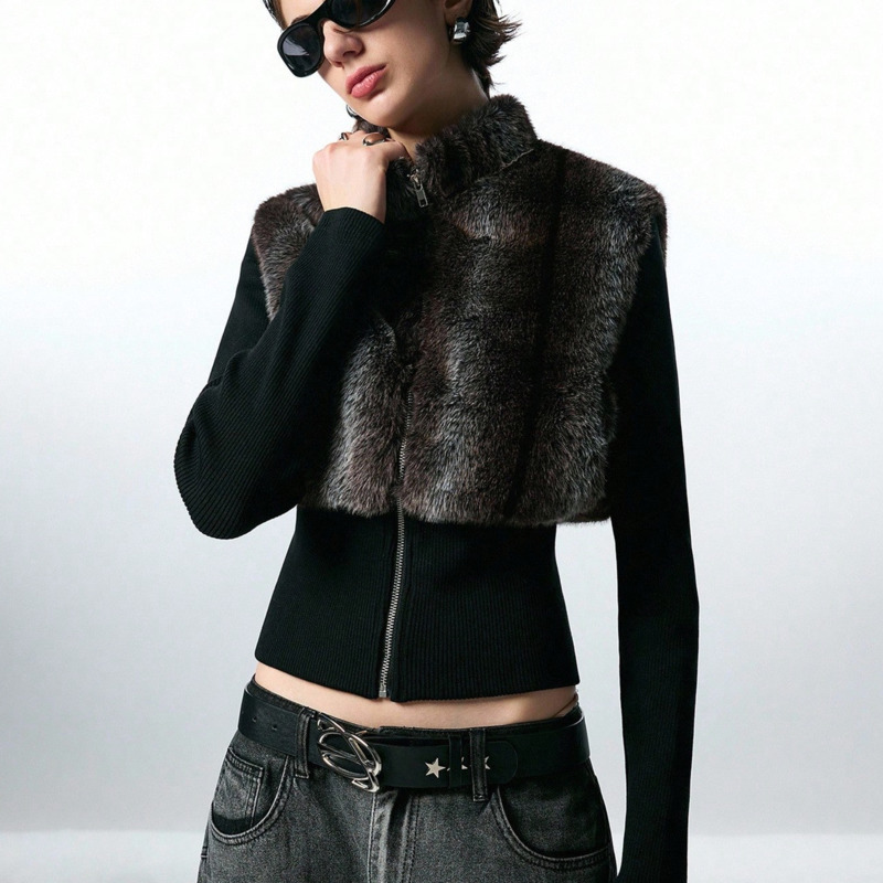 เสื้อกั๊กครอปแขนกุดสำหรับผู้หญ - Women'S Fashion Gilet บทวิจารณ์และราคา