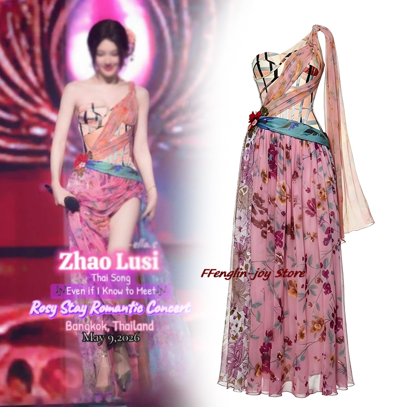 ชุดคอนเสิร์ตอะนิเมะฤดูร้อน-ชุด - Floral Summer Dress บทวิจารณ์และราคา