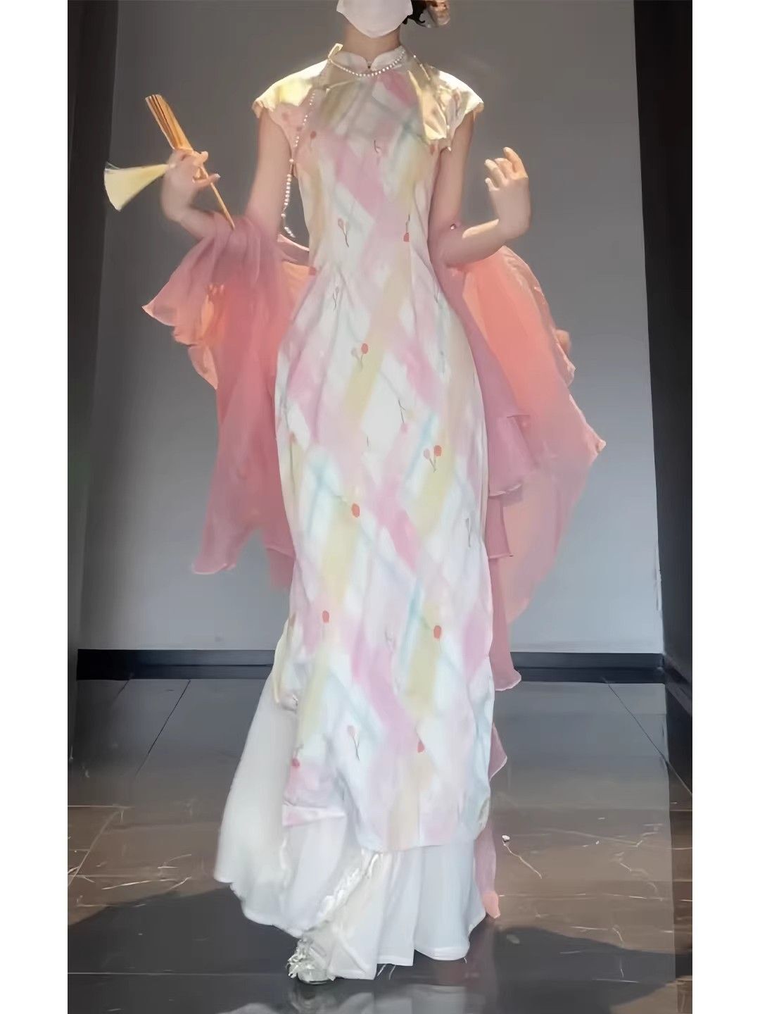 ชุดกี่เพ้าสไตล์จีนสมัยใหม่ลายด - Floral Summer Dress บทวิจารณ์และราคา