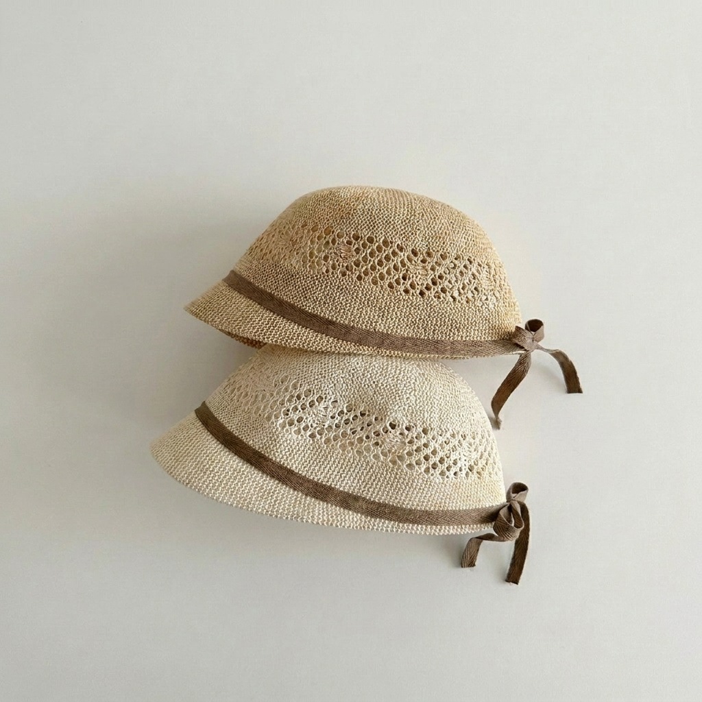 หมวกทรงแบนสำหรับเด็กฤดูร้อน 2- - Straw Hat Summer บทวิจารณ์และราคา
