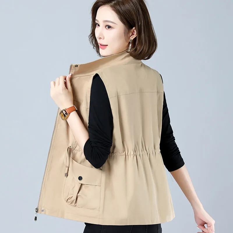 เสื้อกั๊กคอตั้งน้ำหนักเบาสำหรั - Women'S Fashion Gilet บทวิจารณ์และราคา